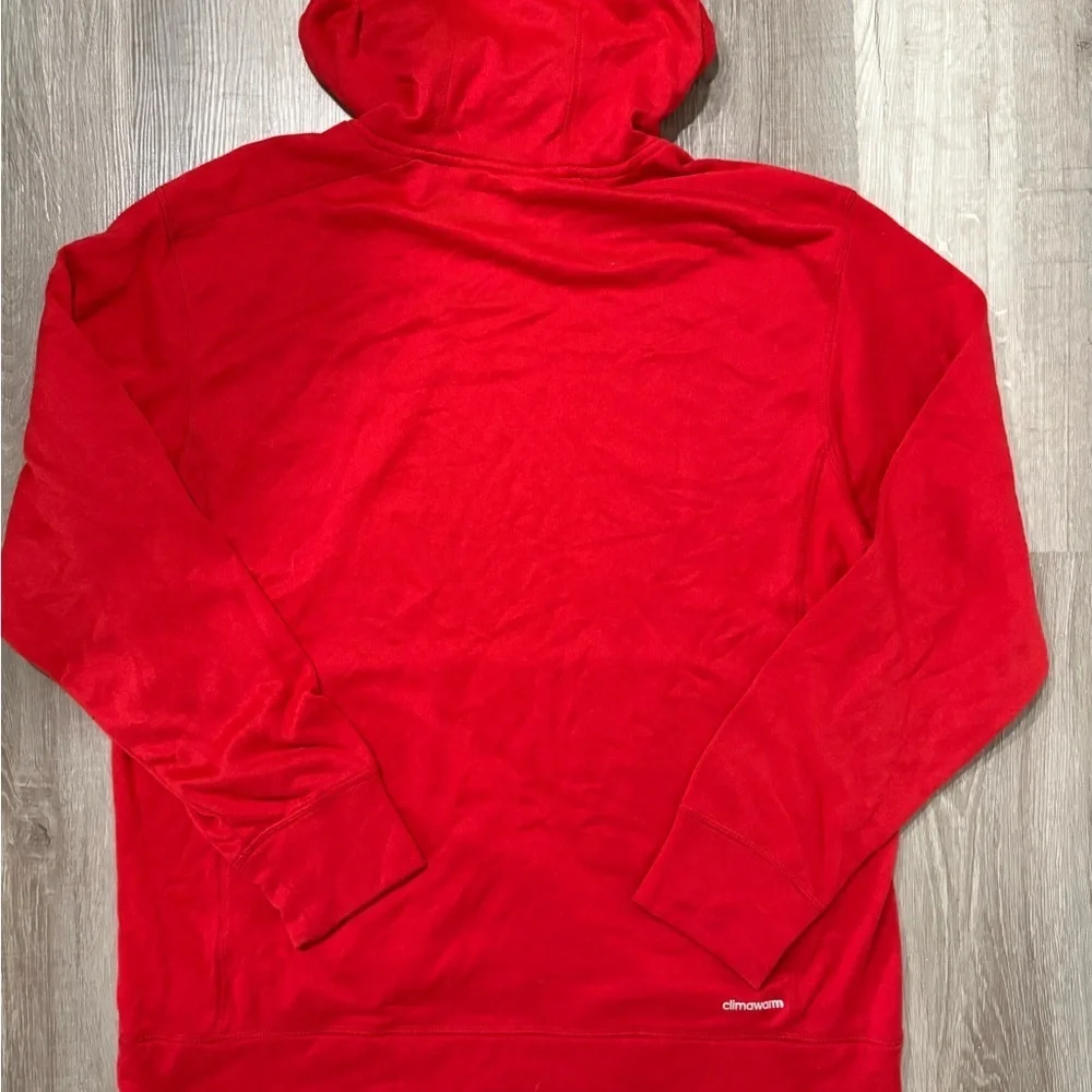 Adidas Men's Red Hoodie